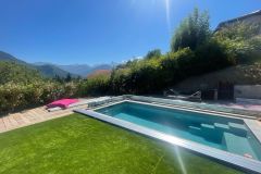 Terrasse coulissante pour piscine Lausanne