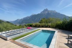 Terrasses mobiles piscine Valais